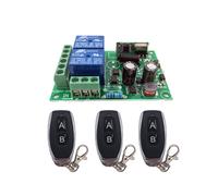 Smart TV e accessori TV Telecomando universale wireless 433 MHz AC220V 2CH RF Relay Ricevitore e trasmettitore