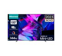 Hisense U7KQ TV Mini-LED ULED 4K Ultra HD 100” 100U7KQ, Smart TV VIDAA U7, QLED Display 144Hz, Wifi, Retroilluminazione Mini-LED, Local Dimming, HDR Dolby Vision IQ, Quantum Dot Colour, 144Hz Game Mode PRO, Dolby Atmos 2.1.2