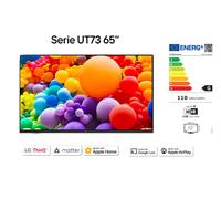 SMART TV LED LG 65 POLLICI 65UT73006LA ULTRA HD 4K HDR10 PRO WEB OS WIFI 20W 2.1 [EEK: G]