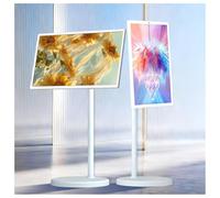 Smart TV portatile con ruote, 24"/27"/32", schermo touch 1080p/4K UHD, 5-8 ore di autonomia, telecomando, fotocamera integrata da 8 MP/13 MP, TV con touch screen girevole (27 pollici, 8+128 GB (1080p