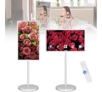 Smart TV portatile con touch screen e telecomando, supporto rotante e design girevole per camera da letto e uso mobile