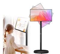 Smart TV portatile con touchscreen girevole, sistema operativo Android, lunga durata della batteria, controllo vocale, Bluetooth, Wi-Fi, supporto di tipo C per uso domestico e ufficio