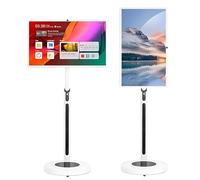 Smart TV Portatile Su Ruote Touch Screen 1080p/4K UHD 5 A 8 Ore Autonomia Telecomando Fotocamera Integrata 8/13Mpx Televisore Touch Screen Girevole 360°(32in,8+128GB(1080P))