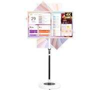 Smart TV Portatile Su Ruote Touch Screen 1080p/4K UHD 5 A 8 Ore Autonomia Telecomando Telecamera Integrata 8 Mpx/13 Mpx Televisore Touch Screen Girevole A 360°(32in,8+128GB(4K))