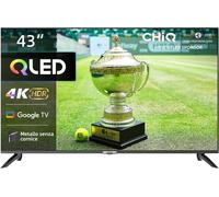 Smart TV QLED 43 pollici 4K, Ampio spettro cromatico UHD con HDR, telecomando a
