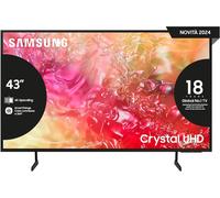 Samsung TV Crystal UHD 4K 43” UE43DU7170UXZT Smart TV Wi-Fi Black 2024, Processore Crystal 4K, 4K Upscaling, Slim Look Design, OTS Lite