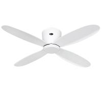 Smart Ventilatore con Telecomando Plano 112 CM Bianco Risparmio Energetico