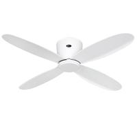 Smart Ventilatore con Telecomando Plano 112 CM Bianco Risparmio Energetico [EEK: Inaditato]