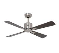 Smart Ventilatore Telecomando Dc Ventola Neo 103cm Opaco Cromo Wengè Argento