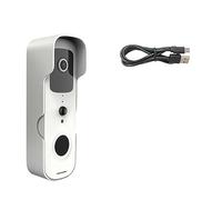 Smart Video Campanello Impermeabile Visione Notturna Sicurezza Domestica 1080P FHD Videocamera Digital Visual Intercom WIFI Ampia Gamma di Ambienti Domestici(T30-W2 Add 32G TF Card)