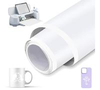 Smart Vinyl Permanent - 33 cm x 200 cm - Vinile adesivo intelligente permanente - Per Cricut Explore 3/Maker 3 - Rotolo di vinile autoadesivo - Adatto per decorare tazze, fioriere e