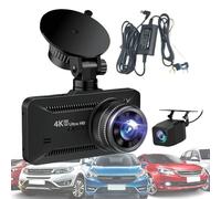 Smart Vision Recorder - Cam per la sicurezza, risoluzione 4K con obiettivo grandangolare, dispositivo di monitoraggio compatto per auto, assistente di parcheggio per visione notturna, sistema di