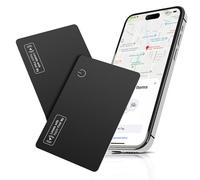 Smart Wallet Tracker Card Slim Airtag, Apple MFi Certified 2 pz Smart Wallet Tracker Card 1.6 mm,IP68 impermeabile, (IOS Only) GPS Item Finder, applicabile a Find My APP