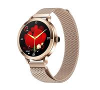 Smart Watch da donna con Bluetooth Chiamate, Smartwatch per iPhone e telefoni Android Fitness Tracker Orologi con Risposta/Effettua Chiamate Impermeabile Frequenza Cardiaca Pressione Sanguigna (Oro)