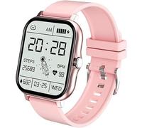 Smart Watch, Orologio Fitness Full Touch con Frequenza Cardiaca E Monitor del Sonno, Fitness Tracker con Monitoraggio della Pressione Sanguigna E Dell'ossigeno nel Sangue, Smartwatch Imperm, A