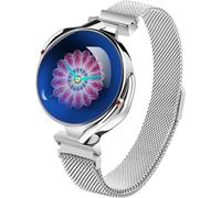 Smart Watch Orologio Sportivo da Donna Orologio Sportivo d'Argento Smartwatch Pedometro Calorie Monitoraggio del Sonno Monitoraggio Cardiaco Promemoria Informazioni Fitness Tracker Braccial