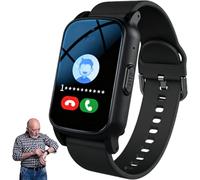 Smart Watch per anziani con rilevamento delle cadute e GPS, orologio di sicurezza per anziani per uomini e donne, braccialetto di allarme di emergenza per Ringraziamento, Halloween, Natale, Capodanno