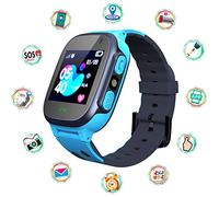 Smart Watch per bambini LBS Tracker con giochi di puzzle, lettore musicale, sveglia, torcia, touch screen HD, SOS Antilost, gioco matematico