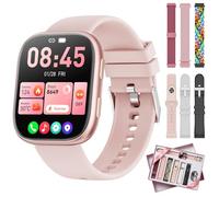 Smart Watch per donne e uomini con 7 cinturini intercambiabili, orologio intelligente HD da 4,6 cm con cardiofrequenzimetro/SpO2/monitoraggio del sonno, orologio fitness con chiamata Bluetooth, oltre