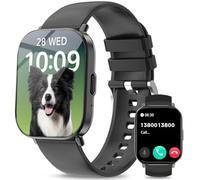 Smart Watch (rispondere/effettuare chiamate), orologio intelligente da 2 pollici per donne e uomini, oltre 120 modalità sportive, fitness tracker con pressione sanguigna/frequenza