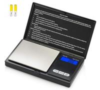 Smart Weigh Bilancia Digitale di Precisione Elite, Portatile Bilancia,100 g por 0.01 g, Nero