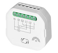 Smart Wi-Fi 2,4 GHz ricevitore a 2 canali con dimmer, relay, compatibile con Alexa, Google Home, controllo vocale, LED adatto