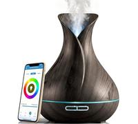 Smart WiFi Wireless Olio Essenziale Aromaterapia 400ml Diffusore ad Ultrasuoni & Umidificatore con App Alexa & Google Home Phone & Controllo vocale - Crea orari - Impostazioni LED & Timer