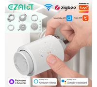 Smart WiFi/ZigBee TRV Termostato Tuya Radiatore Valvola Termostatica Controller Programmabile Attuatore Alexa Google Controllo Vocale
