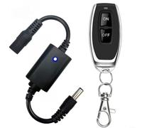 Smart Wireless RF Telecomando Interruttore per 5V-12V LED Strisce & Lampade, DC 3.7V-12V Ingresso, 3A Carico, 433MHz Ricevitore con Funzione di Apprendimento, Nero (A)