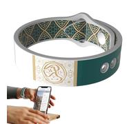 Smartarm - Braccialetto intelligente intelligente in silicone con pressione sanguigna, frequenza cardiaca e misurazione dello stress, memoria di movimento, analisi automatica del sonno, modalità di