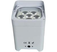 SmartBat Par LED RGBWAUV WiFi a Batteria con Telecomando Incluso IP20 DMX