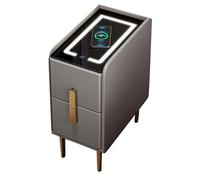 SmartBedsideTablewithStorageDrawerLightBluetoothSpeaker & WirelessChargingStationModernNightstandforBedroom&LivingRoom25W