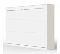 SMARTBett Standard 140x200cm Orizzontale Bianco | Letto A Scomparsa, Letto A Muro