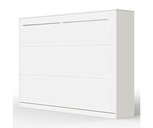 SMARTBett Standard 140x200cm Orizzontale Bianco | Letto A Scomparsa, Letto A Muro