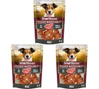 SmartBones Ossa masticabili Mini - Snack da masticare al Gusto di manzo per Cani di Piccola Taglia, Ossa dalla consistenza morbida - Senza Pelle bovina, 8 Pezzi (Confezione da 3)