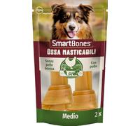 SmartBones Ossa Medio - Snack per cani, senza pelle bovina - 2 Pezzi | Snack morbidi da masticare | Altamente digeribili | A basso contenuto di grassi | Con pollo