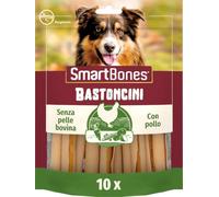SmartBones Sticks - Bastoncini per cani, senza pelle bovina - 10 Pezzi | Snack morbidi da masticare | Altamente digeribili | A basso contenuto di grassi | Con pollo
