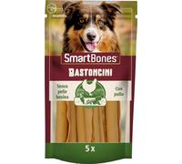 SmartBones Sticks da masticare - Snack per Cani con pollo e verdure, bastoncini da masticare dalla consistenza morbida - Senza pelle bovina, 5 Pezzi