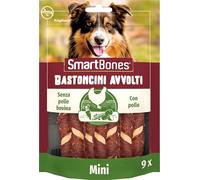 SmartBones Wrapped Sticks - Snack per cani, senza pelle bovina - 18 Pezzi | Bastoncini morbidi avvolti | Altamente digeribili | A basso contenuto di grassi | Con pollo