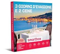 Smartbox - Cofanetto Regalo 3 Giorni d'evasione e 2 cene - Idea Regalo Gourmet - 2 Notti con Colazione e 2 cene per 2 Persone