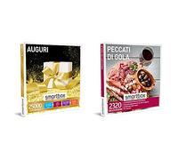 smartbox - Auguri - Cofanetto Regalo per Uomo O Donna, Un Soggiorno O Una Cena O Una Pausa Relax O Un'Attività Sportiva & - Peccati di Gola - Cofanetto Regalo Coppia, 1 Esperienza Enogastronomica