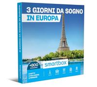 Smartbox - Cofanetto Regalo per Uomo o Donna - 3 Giorni da Sogno in Europa - Idee Regalo Originale - 2 Notti con Colazione per 2 Persone