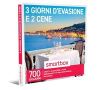 smartbox - Cofanetto Regalo per Uomo o Donna - 3 Giorni d'evasione e 2 cene - Idee Regalo Originale - 2 Notti con Colazione e 2 cene per 2 Persone
