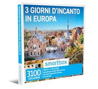 smartbox - Cofanetto Regalo per Uomo o Donna - 3 Giorni d'incanto in Europa - Idee Regalo Originale - 2 Notti con Colazione per 2 Persone