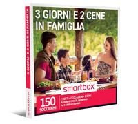 smartbox - Cofanetto Regalo per Uomo o Donna - 3 Giorni e 2 cene in Famiglia - Idee Regalo Originale - 2 Notti con Colazione e 2 cene per 2 Adulti e 2 Bambini