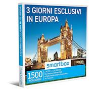 smartbox - Cofanetto Regalo per Uomo o Donna - 3 Giorni esclusivi in Europa - Idee Regalo Originale - 2 Notti con Colazione per 2 Persone
