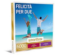 smartbox - Cofanetto Regalo per Uomo o Donna - Felicità per Due - Idee Regalo Originale - Una degustazione o Una Pausa Relax o un'attività di Fitness per 2 Persone
