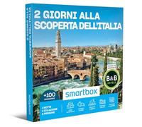 Smartbox - Cofanetto Regalo per Uomo o Donna - 2 Giorni alla Scoperta dell'Italia - Idee Regalo Originale - 1 Notte con Colazione per 2 Persone, Inclusa Una Selezione di strutture B&B Hotels