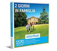 smartbox - Cofanetto Regalo per Uomo o Donna - 2 Giorni in Famiglia - Idee Regalo Originale - 1 Notte con Colazione per 2 Adulti e 1 o 2 Bambini
