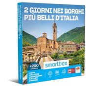 Smartbox - Cofanetto Regalo per Uomo o Donna - 2 Giorni nei borghi più Belli d'Italia - Idee Regalo Originale - 1 Notte con Colazione e degustazione o attività di Svago per 2 Persone
